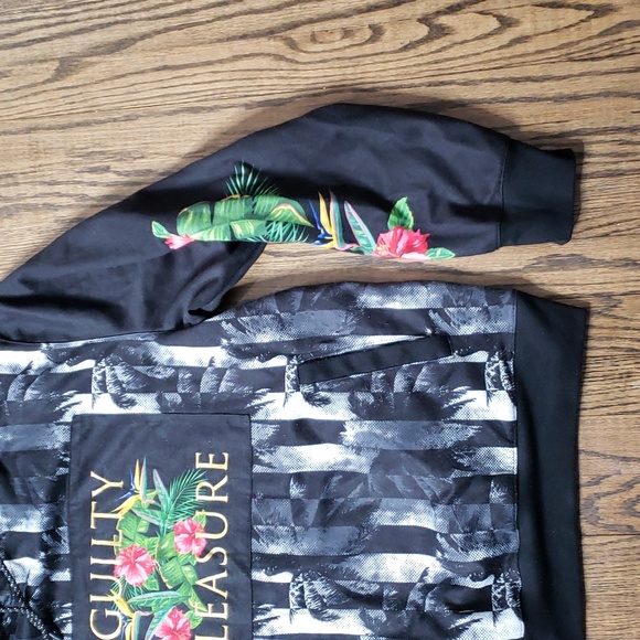 Floral Print Men Hoodie - Picture 6 of 14